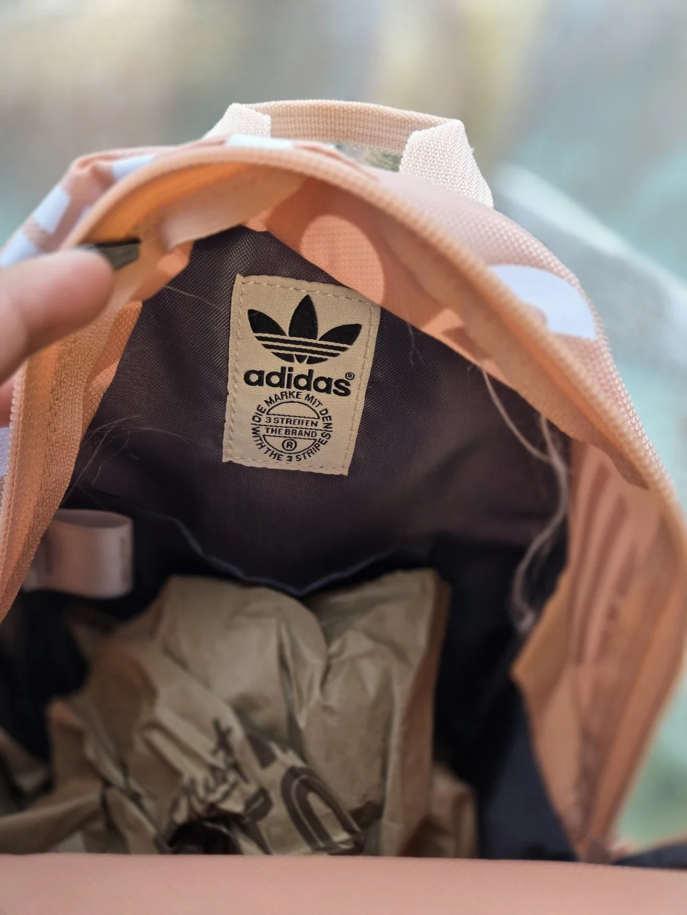 adidas Trefoil Mini Backpack in Blush Pink